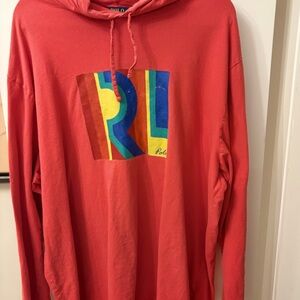 Polo Ralph Lauren Rainbow Color R.L Box Logo Graphic Hoodie Men’s Size 3XB/3TG